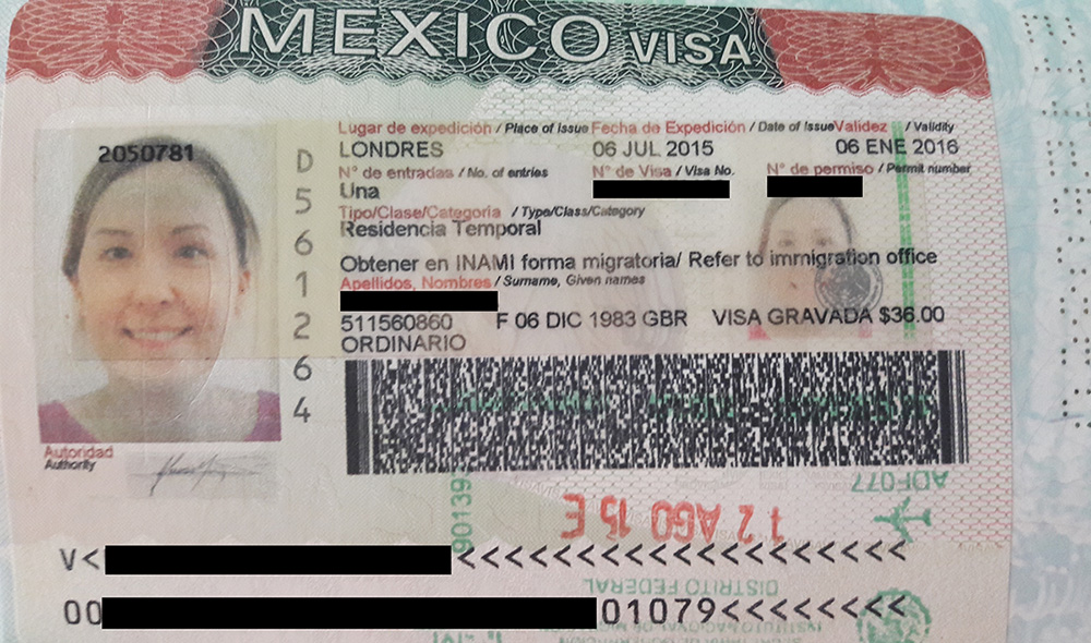 travel document number mexican passport